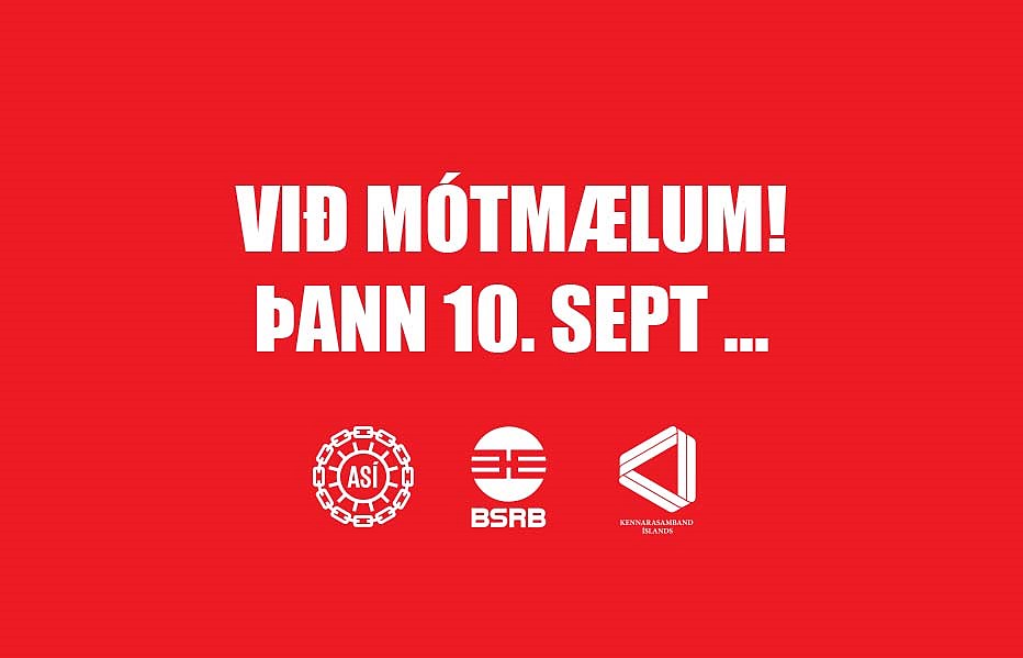 Protest at Austurvöllur on September 10th! - mynd